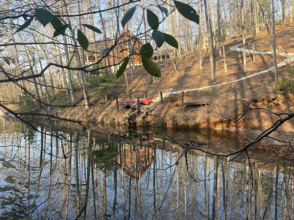 Pond and cabin property cleared in Pickens County, SC